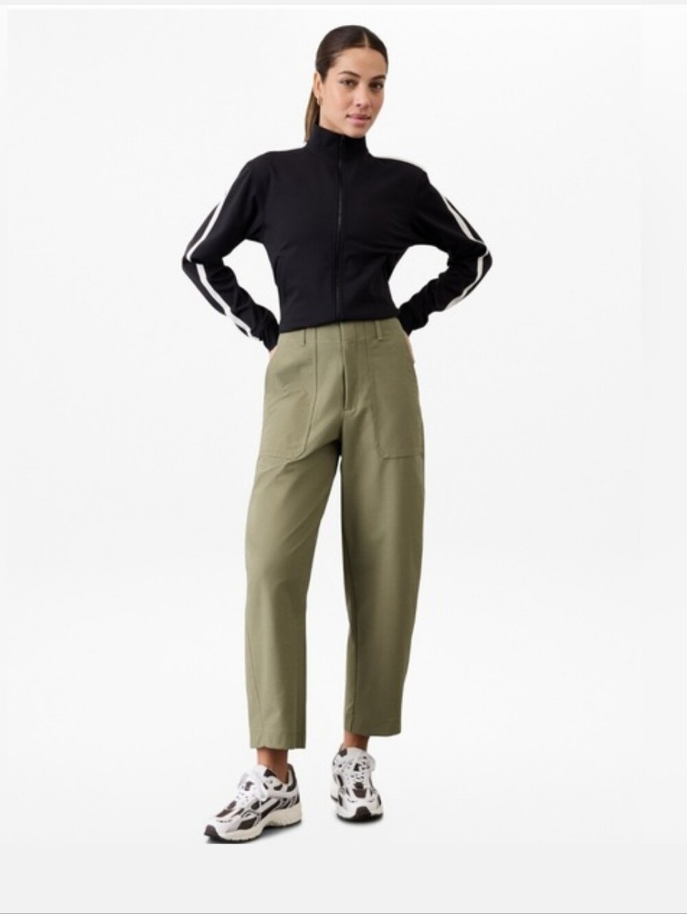 Athleta Olive Skyline Utility Barrel Pants